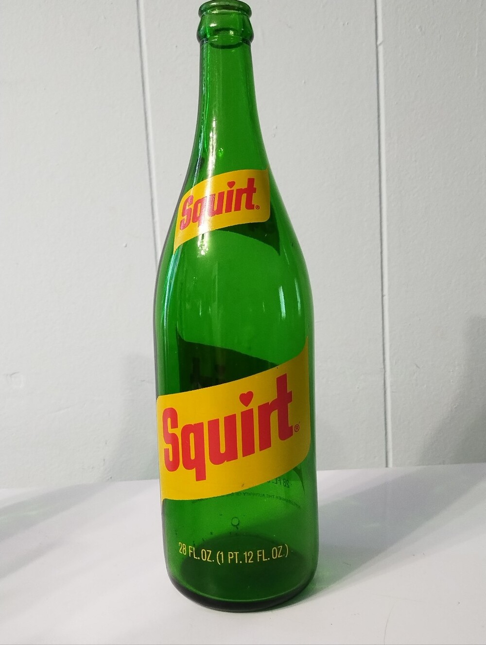 Vintage 28ounce Green Glass Squirt Bottle